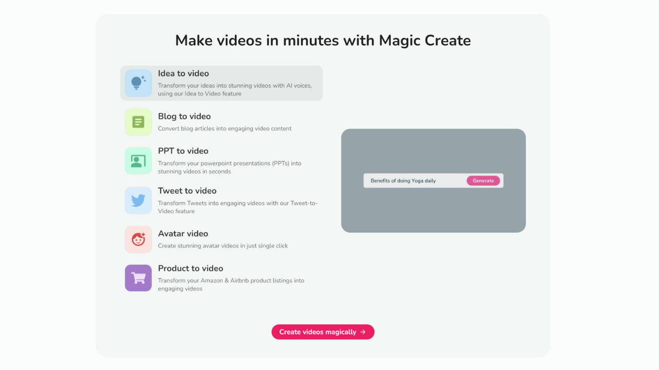 Fliki - Magic Create